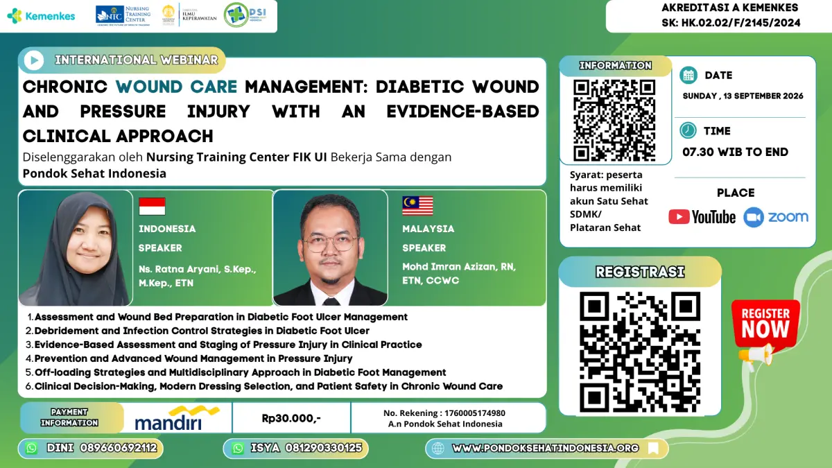 CHRONIC WOUND CARE MANAGEMENT: DIABETIC WOUND AND PRESSURE INJURY WITH AN EVIDENCE-BASED CLINICAL APPROACH